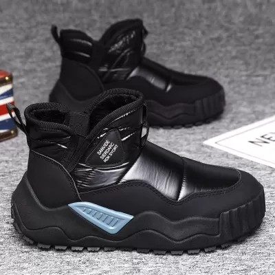 Men's Winter Snow Boots, Fur Lined Warm Waterproof Anti-Cold Casual Sneakers