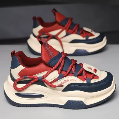 Herren europäischer Stil dicke Sohle erhöhende Freizeit-Sneaker, Agility Dad Shoes Herbst/Winter 2024 · YANYAN China shoe factory