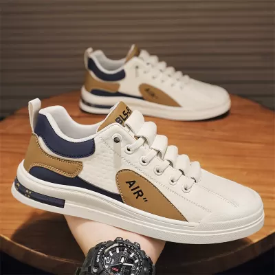 Men's Shoes Spring Breathable 2026 Versatile Sports Casual Flat White Board Shoes Work Fashion Trendy Shoes · YANYAN China shoe factory