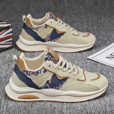 Men's Autumn Winter 2026 New Fashion Soft Sole Sports Casual Shoes Thick Heightening Dad
