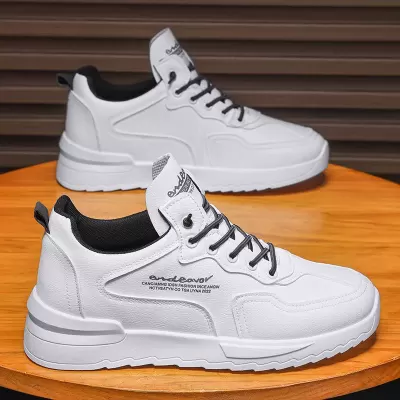 Men's 2026 Winter New Korean Fashion Breathable Sports Casual Shoes Heightening White Sneakers · YANYAN China shoe factory