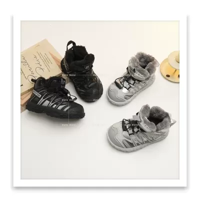 XSHX Kids Snow Boots, Unisex, Winter, Outdoor, Waterproof, Anti-Slip, Wenzhou Shoes