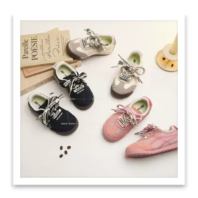 XSHX Kids Casual Board Shoes, Unisex, Spring Summer, Velcro, Retro, Wenzhou Shoes