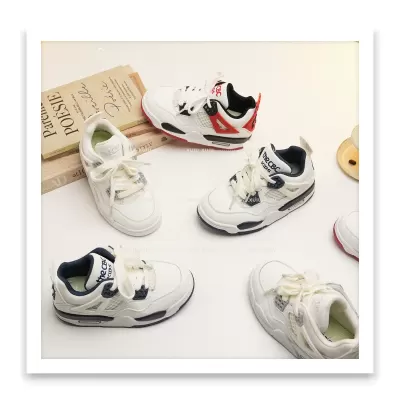 XSHX Kids High Top Sport Shoes, Unisex, Spring Autumn, Velcro, Retro, Basketball Style · YANYAN China shoe factory