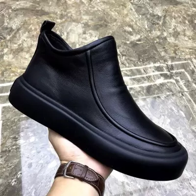 Summer New Men's Handmade Business Casual Leather Shoes Retro Soft Breathable Loafers · YANYAN China shoe factory