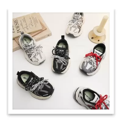 XSHX CleanFit American Retro Kids Sports Shoes Breathable Mesh for Spring Autumn · YANYAN China shoe factory