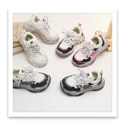 XSHX Paris Sports Retro Kids High-Top Sneakers with Hook and Loop for Spring Autumn · YANYAN China shoe factory