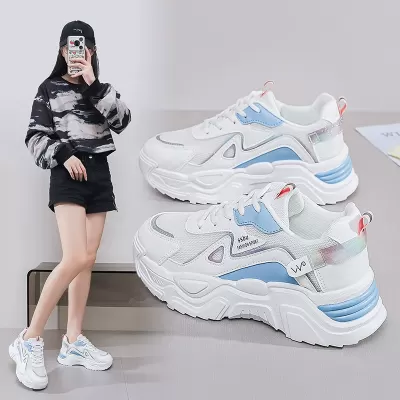 Women's Dad Shoes Spring 2025, Korean Style Casual Breathable Sneakers · YANYAN China shoe factory