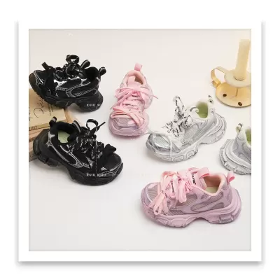 XSHX Paris XL Dirty Kids Chunky Sneakers Breathable Mesh for Spring Summer · YANYAN China shoe factory