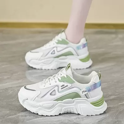 Women's Dad Shoes Spring 2025, Korean Style Casual Breathable Sneakers K802 · YANYAN China shoe factory