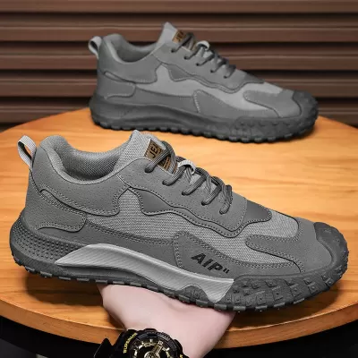 Spring 2026 Men's Breathable Casual Sports Work Safety Shoes Trendy Work Shoes