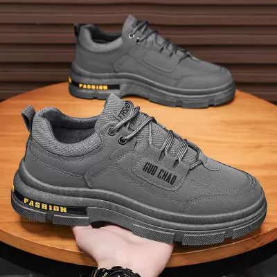 Men's Martin Boots Winter Waterproof Anti-Slip Sports Casual Work Low-Top Wear-Resistant Safety Shoes