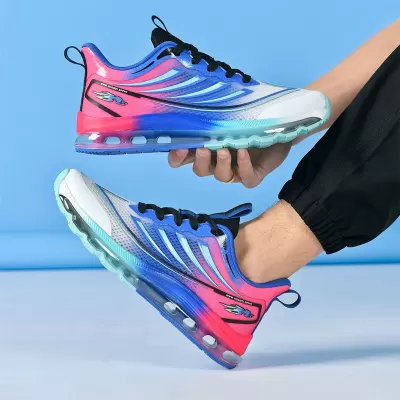 Export Men Full Sole Air Cushion Running Shoes Breathable Soft Sole Sports Sneakers 47 48 · YANYAN China shoe factory