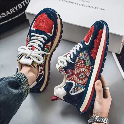 Men's 2026 New Spring Fabric Heightening Thick Sole Sports Casual Trendy Dad Shoes · YANYAN China shoe factory