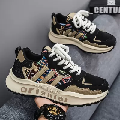 2026 New Spring Men's Thick Sole Casual Sports Agassi Dad Shoes Trendy for Europe