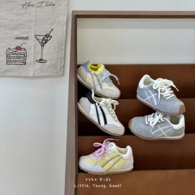 XSHX Ghost Dopamine Painted Kids Sneakers for Boys Girls Spring Autumn