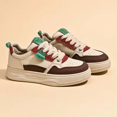 2025 Spring White Sneakers Korean Style Women's Heightening Thick Sole Casual Shoes · YANYAN China shoe factory