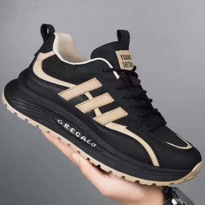 Men's Breathable Mesh Casual Sneakers, Lightweight Soft Sole Color Block Shoes Spring/Summer · YANYAN China shoe factory