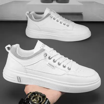 2026 New Spring Men's Breathable White Casual Board Shoes for Students · YANYAN China shoe factory
