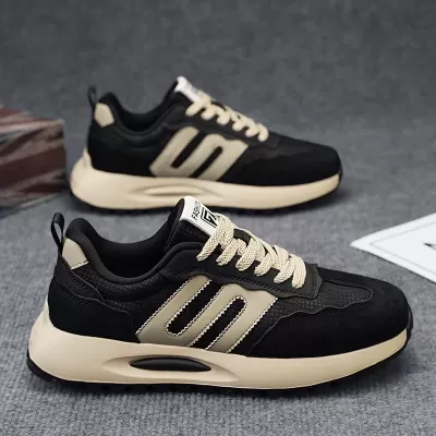 Spring New Men's Agassi Shoes Trendy Leather Running Shoes Lightweight Soft Sole Casual Sports · YANYAN China shoe factory
