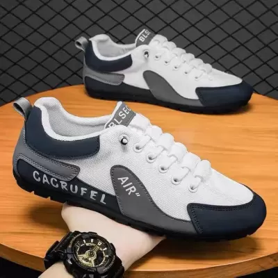 Men's Loafers, Breathable Korean Style Slip-On Mesh Casual Running Shoes Summer 2026 · YANYAN China shoe factory