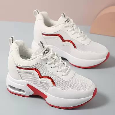Export Height Increasing Women Shoes Spring 2026 New Thick Sole Travel Shoes Summer Casual Sneakers