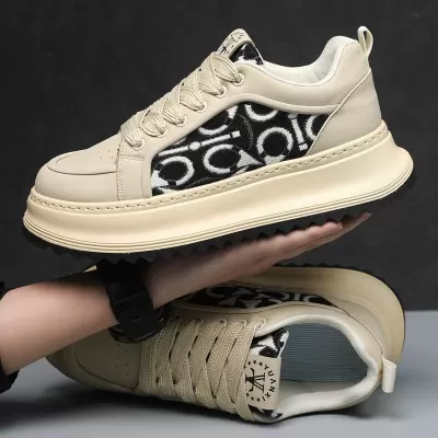 Herren große Größe Frühjahr Freizeitschuhe, weiche Sohle Low Top ethnisch bestickte Sneaker · YANYAN China shoe factory