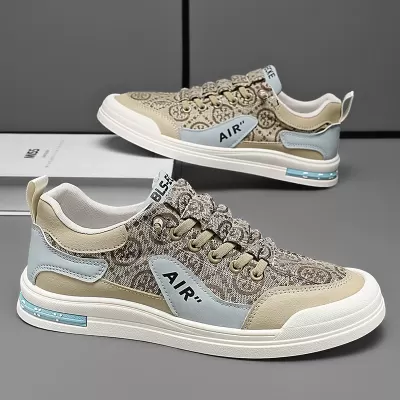 Men's Canvas Slip-On Shoes Spring Autumn 2026 New Student Casual Fashion Board Shoes