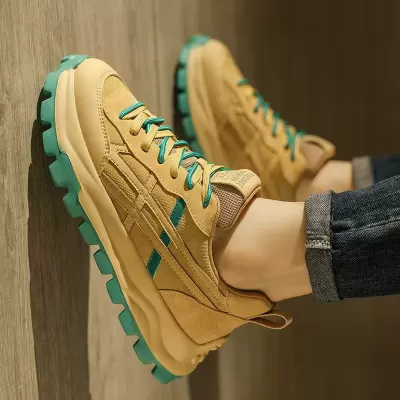 2026 New Spring Men's Retro Breathable Dad Shoes, Thick Sole Casual Sneakers · YANYAN China shoe factory