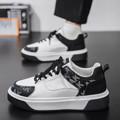2026 Men's Casual Shoes Spring New Trendy Fashion Board Shoes Thick Sole Height Increase Retro · YANYAN China shoe factory