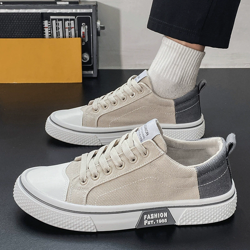 Canvas Shoes Men Spring Summer 2026 New Anti-slip Sports Board Shoes Breathable Teen Casual
