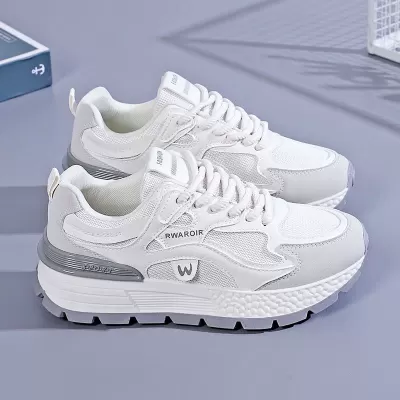 Dad Shoes for Women 2025 Summer Breathable Mesh Korean Thick Sole Casual Running Sneakers · YANYAN China shoe factory