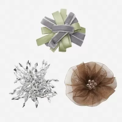 2025 Spring Summer New DIY Woven Velvet Fireworks Shoe Flower Buckle Shoe Flower Decoration