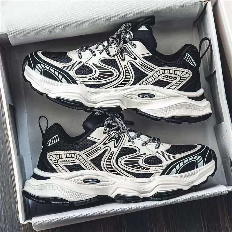 2026 New Spring Men's Breathable Mesh Thick Sole Casual Dad Sneakers