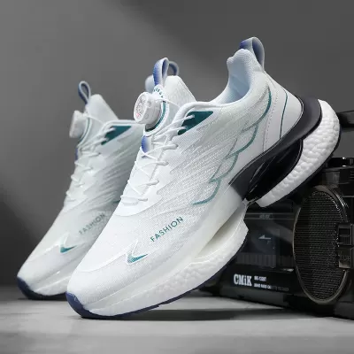 Summer Rotating Buckle Running Shoes Men Fashion Anti-Slip Thick Sole Cushion · YANYAN China shoe factory