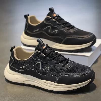 Export Men's Shoes 2026 New Wholesale Soft Sole Casual Korean Breathable Sports Shoes · YANYAN China shoe factory