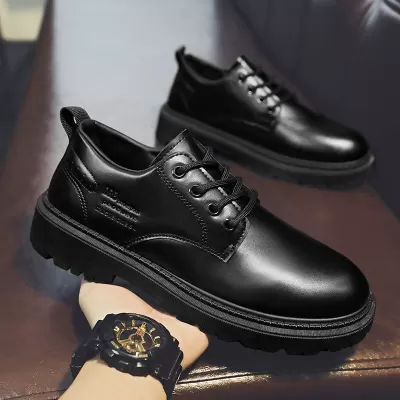 Spring Design Martin Boots British Formal Business Wedding Groom Leather Shoes Breathable Casual