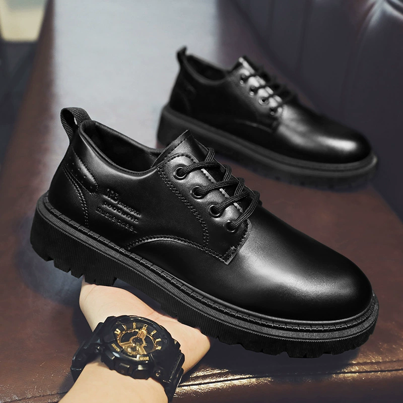 Spring Design Martin Boots British Formal Business Wedding Groom Leather Shoes Breathable Casual
