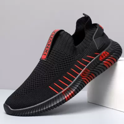 Breathable Mesh Shoes All Black Thin Anti-Odor Large Mesh Work Shoes Men Summer · YANYAN China shoe factory