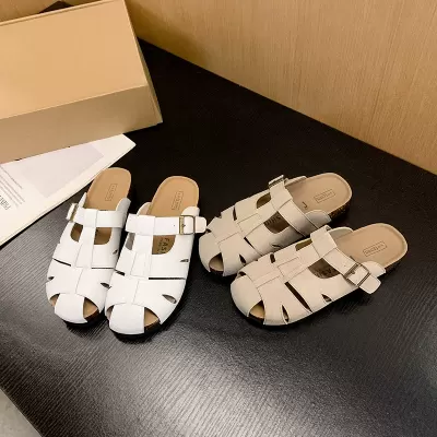 Trendy Hollow Casual Birkenstock Closed Toe Sandals for Women, Summer Outdoor