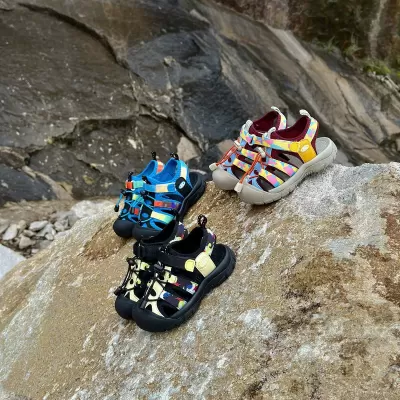 XSHX Amphibious Color Webbing Japanese Outdoor Professional Kids Sandals · YANYAN China shoe factory
