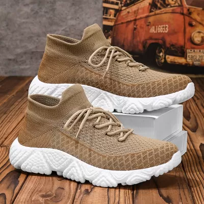 2025 neue Herren Strick Mesh atmungsaktive Laufschuhe, lässig leicht Reise · YANYAN China shoe factory