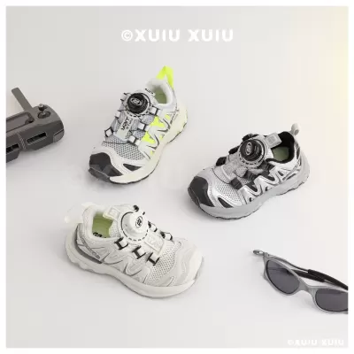 XSHX Mountain Outdoor Kids Sneakers Breathable Mesh for Boys Girls Spring Summer