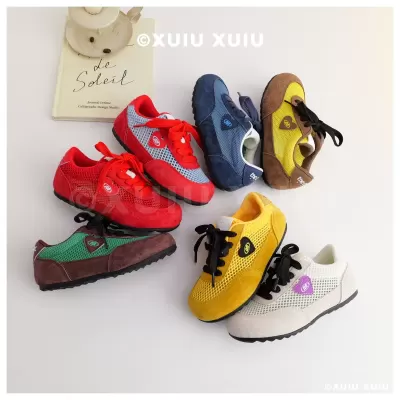 XSHX Mesh Mius Kids Thin Sole Sneakers Hidden Hook and Loop · YANYAN China shoe factory