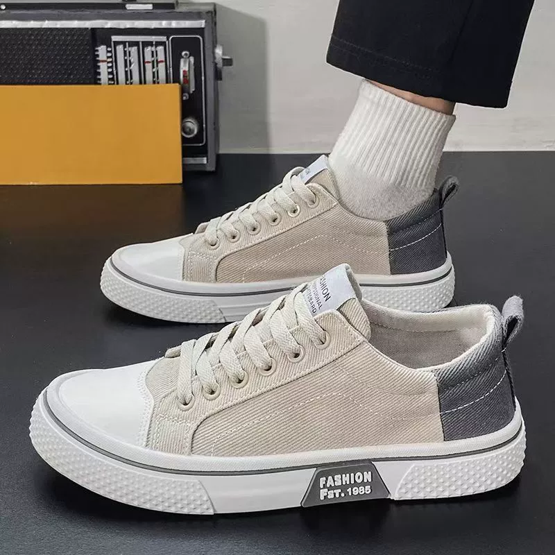 2026 New Winter Men's Classic Canvas Shoes, Breathable Slip-Resistant Casual Sneakers
