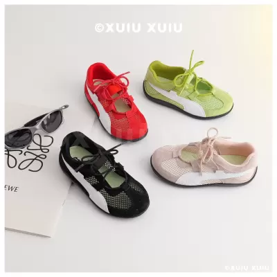 XSHX Racing Shoes Kids Mesh Ice Silk Breathable Summer Sneakers for Boys Girls · YANYAN China shoe factory