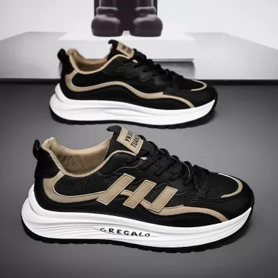 Men's Sports Shoes Spring 2026 New Breathable Mesh Dad Shoes Trendy Student Casual Shoes · YANYAN China shoe factory