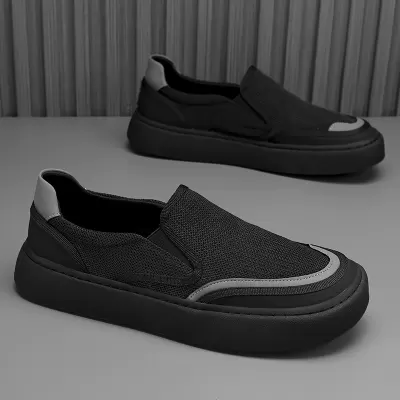 New Men's 2026 Spring Mesh Anti-odor Soft Sole Driving Casual Sports Easy Slip-on Flat Shoes · YANYAN China shoe factory