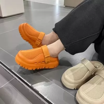 Thick Sole Platform Mules for Women 2025 Spring Summer Casual Slip On Beach Sandals