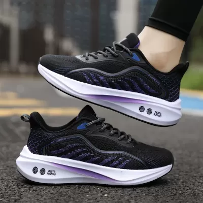 Women's Carbon Plate Running Shoes 2025 Summer New Mesh Breathable Lightweight · YANYAN China shoe factory